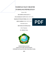 Pengertian Dan Urgensi Metodologi Penelitian - Kel. 1 Jinayah 5 A