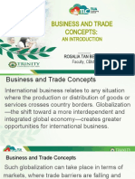 Business and Trade Concepts:: An Introduction