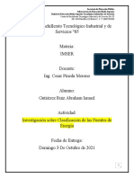 Investigación Sobre Clasificación de Las Fuentes de Energía