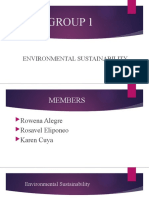 Group 1: Environmental Sustainability