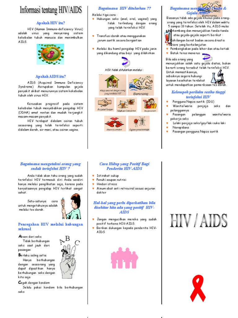 Leaflet Hiv Aids | PDF
