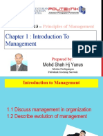 Chapter 1: Introduction To Management