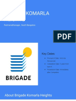 Brigade Komarla Heights Prelaunch Apartments in South Bangalore