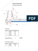 1 Dimensional Details of Friction Slab and Crash Barrier A