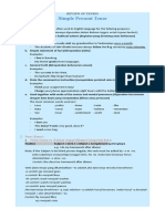 Review of Tenses (Simple Present Tense)