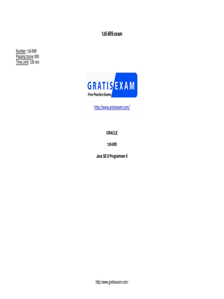 1z0-809인기자격증 덤프문제