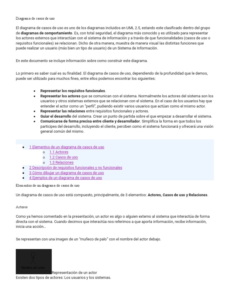Guía del Diagrama de Casos de Uso UML | PDF | Caso de uso | Usuario ...