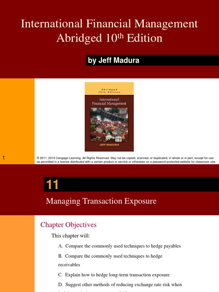 International Financial Management Abridged 10 Edition: by Jeff Madura ...