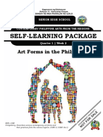 Self-Learning Package: Art Forms in The Philippines