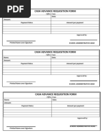 Cash Advance Form