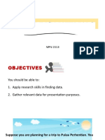 Gathering Materials: Presentation Skills MPU 2113