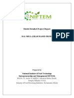 Micro scale - Dal Mill(Gram Based) DPR by NIFTEM