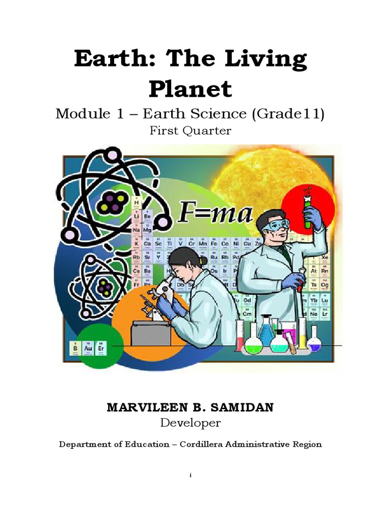 EarthSci11 Q1 W1 Samidan Benguet PDF