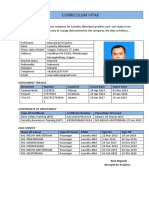 Curriculum Vitae: Document Number Issued at Issued Date Expire Date