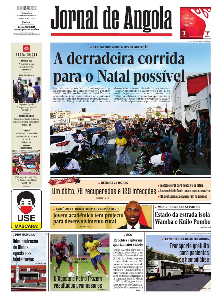 Jornal de Angola - Notícias - Trabalhadores buscam passe para a final