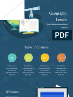 Geography Lesson PowerPoint Template by SlideWin