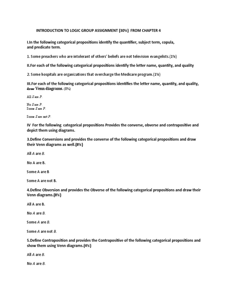 Converse, Obverse, and Contrapositive | PDF | Social Science