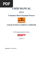 User Manual For Customer Advance Payment V1.1