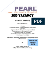 job vacancy