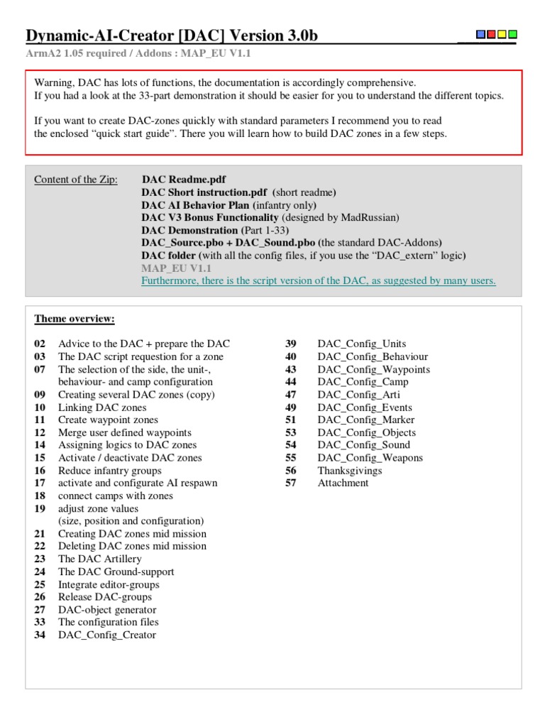 DAC V3 Readme - B | PDF | Artillery | Artificial Intelligence