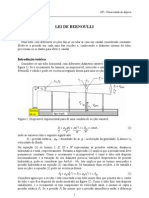 Lei de Bernoulli - Determinação experimental do caudal