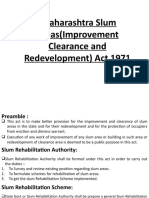 Maharashtra Slum Areas (Improvement Clearance and Redevelopment) Act 1971