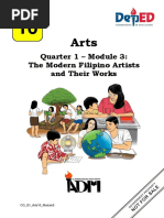 Quarter 1 - Module 3: The Modern Filipino Artists and Their Works