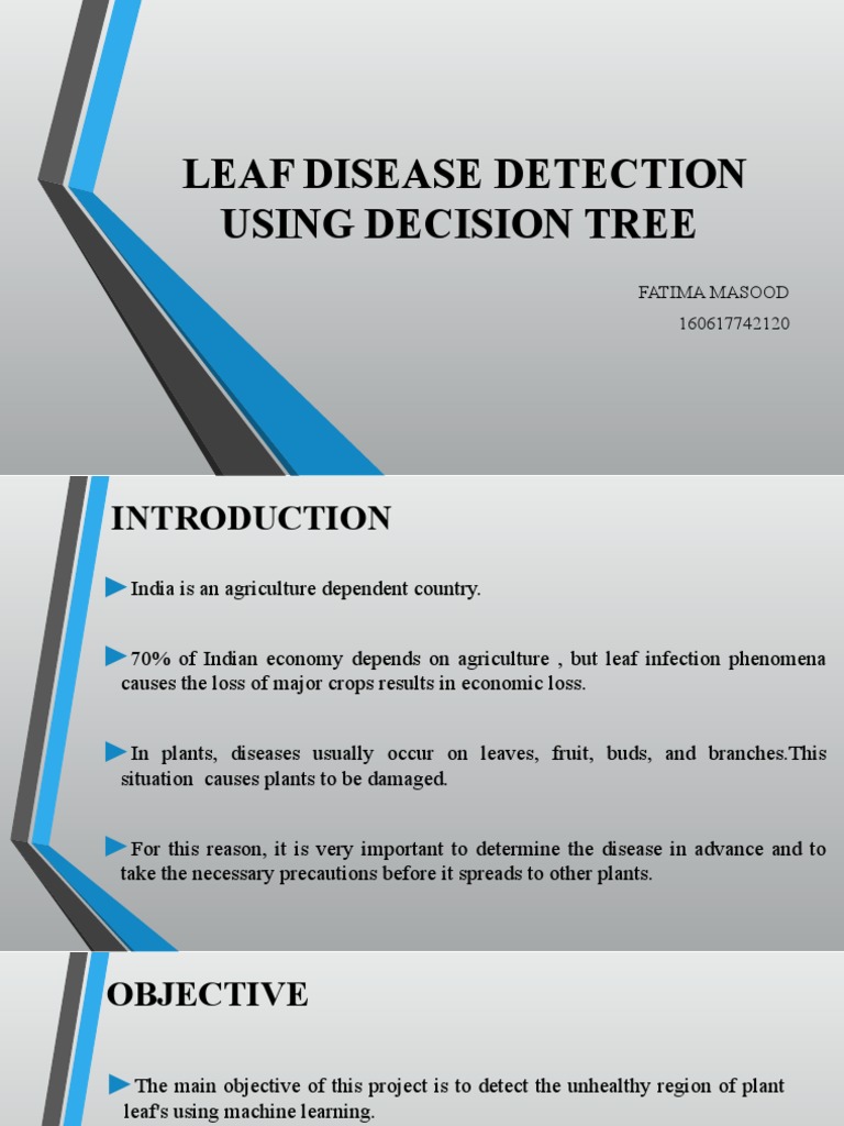 Leaf Disease Detection Using Decision Tree | PDF | Image Segmentation ...