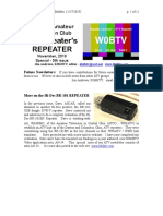 TV Repeater's Repeater: Boulder Amateur Television Club