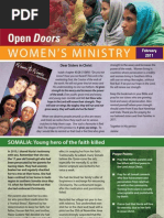 Women's Ministry Newsletter, Feb 2011, South Africa Open Doors - English