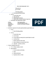 Peds-Infant Study Guide - Test 1
