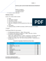 Module - 2 Incomes From Salary and Income From House Property