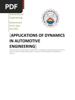 Applications of Dynamics in Automotive Engineering