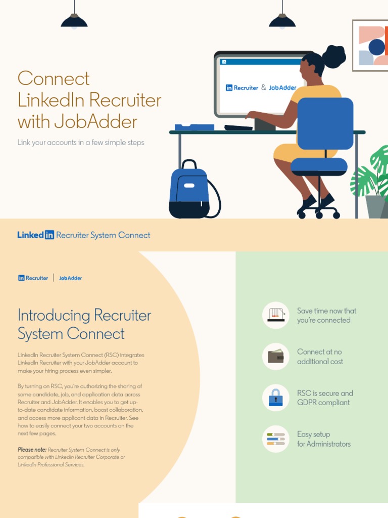Linkedin RSC JobAdder Setup | PDF | Linked In | Recruitment