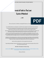 Survival of Faith in The Last Cycle of Mankind