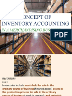 Basic Concept of Inventory Accounting: in A Merchandising Business