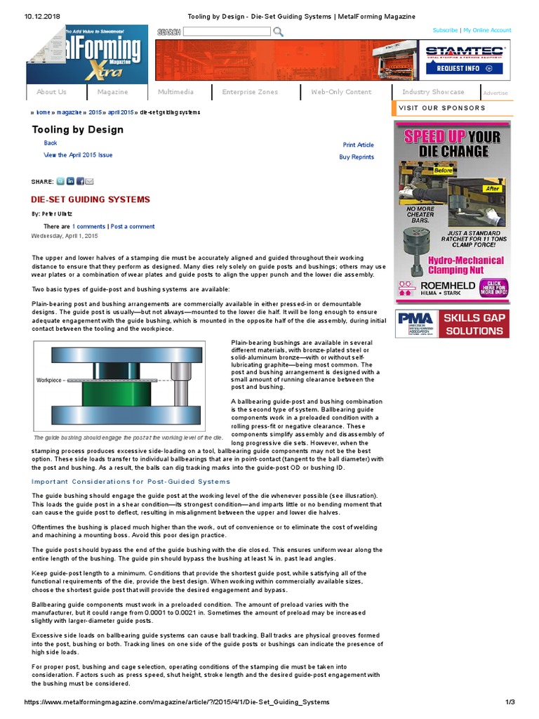 19tooling by Design - Die-Set Guiding Systems - MetalForming Magazine ...