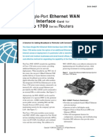 Interface Cisco 1700: Single-Port Ethernet WAN Routers