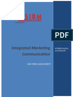 Integrated Marketing Communication: Mid-Term Assignment