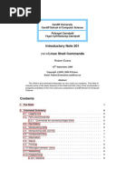 Introductory Note 201 /linux Shell Commands: Cardiff University Cardiff School of Computer Science