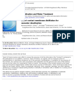 Desalination and Water Treatment Direct Contact Membrane Distillation For Seawater Desalination