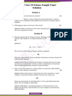 CBSE Class 10 Science Sample Paper Solution Set 4