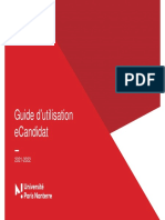 Guide du dépôt de candidature 2021