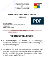 Presentation ON "Turbocharger": Gandhinagar Institute of Technology