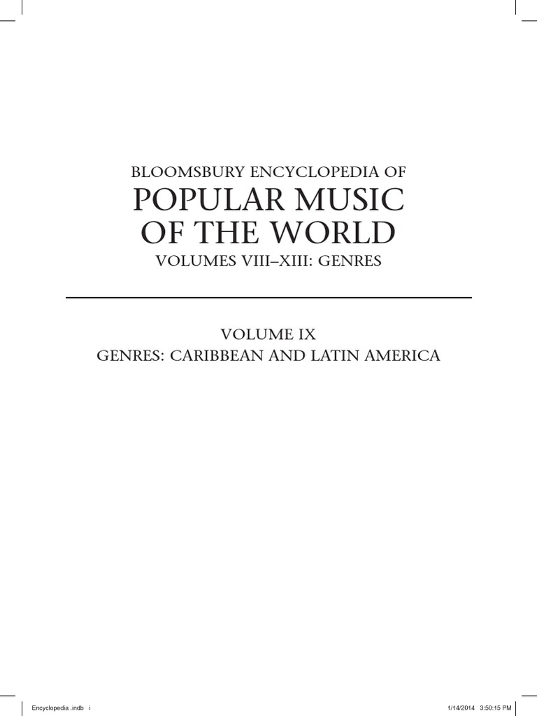 Enciclopedia EPMOW PDF Latin American Music Central American Music