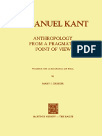 1974 - (Reprint) Kant - Anthropology From A Pragmatic Point of View