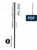 KonMon PC-203 Tray Deck Parts Diagram