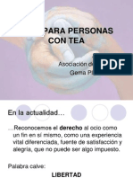 Ocio para Personas Con Tea