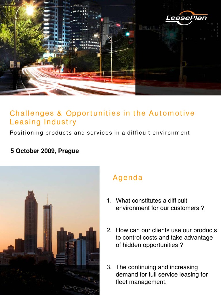 Challenges & Opportunities in The Automotive Leasing Industry | PDF ...