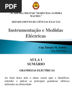 Aula 1 Instrumentação e Medidas Eléctricas